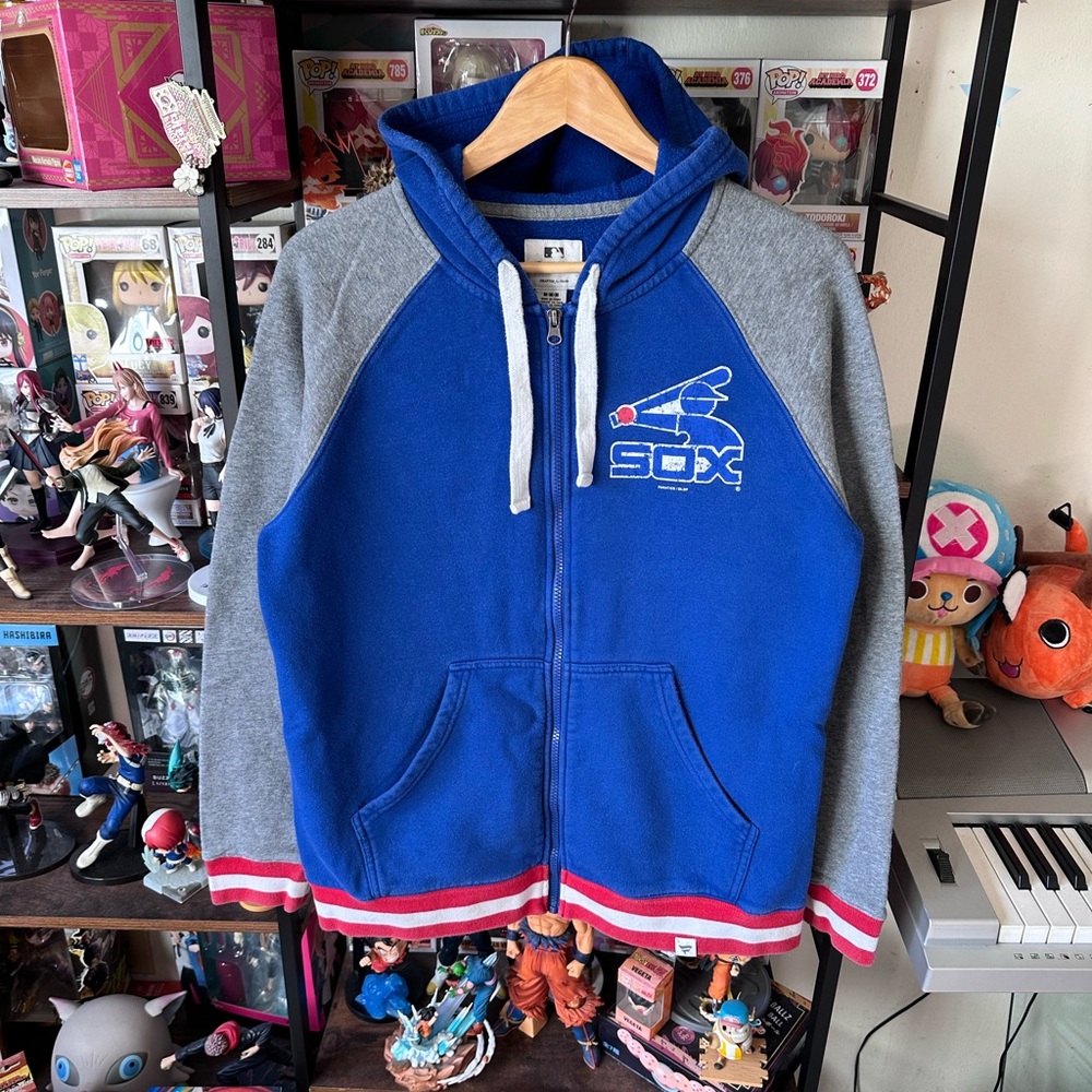 Chicago White Sox Fanatics Zip Hoodie Men’s Medium Blue Gray